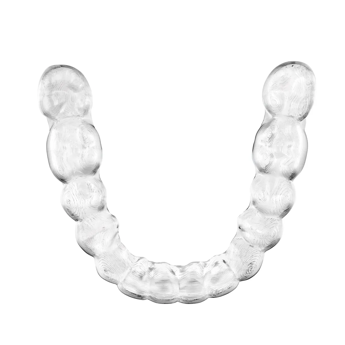 A single clear Invisalign® aligner